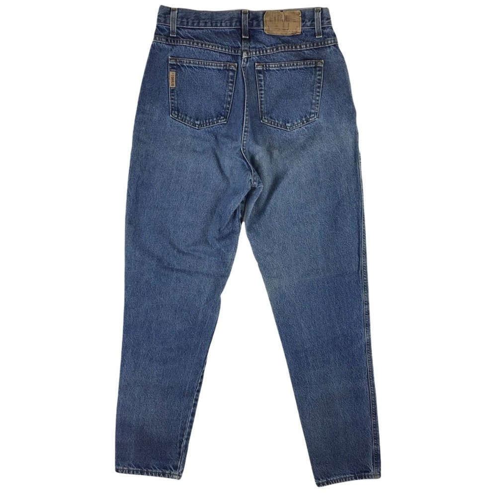 Gitano vintage jeans 12 tall medium wash blue 80s high rise tapered fits 27